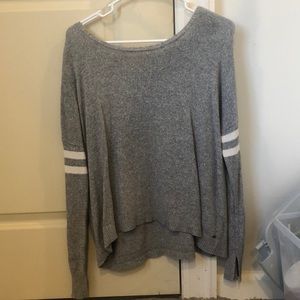 Grey and white American Eagle sweater